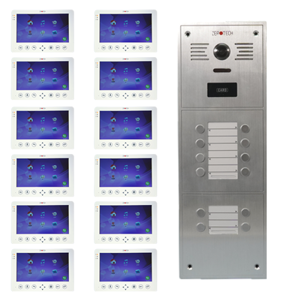 External unit 12 lines + 12 pieces 7-inch screens