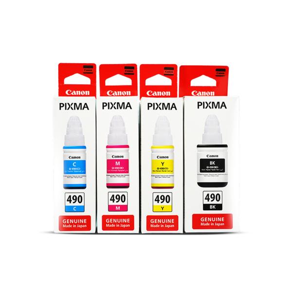 تعيين لون كانون خرطوشة الحبر 490 خزان 4