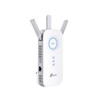 موسع شبكة واي فاي (RE450) بسرعة تصل الى 1750 ميجابايت في الثانية يعمل كمعزز شبكة واي فاي ثنائي النطاق ومعزز للانترنت من تي بي لينك موديل AC1750