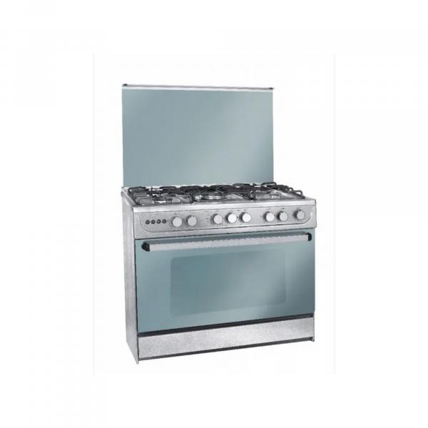 بوتاجاز غاز يونيون اير هيرو 5 شعلة، 90 سم ستانلس