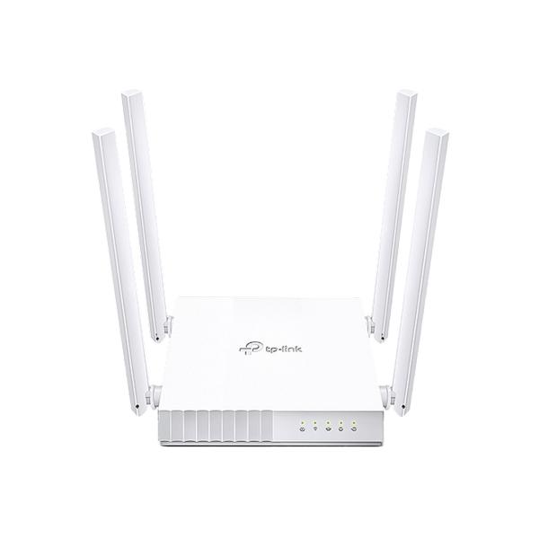 راوترAC750 اللاسلكي ثنائي النطاق ارتشر C24، من تي بي لينك، واي فاي، أبيض