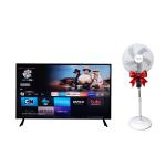 شاشة بلوتو LED 75 بوصة 4K بدون فريم - سمارت أندرويد - ضد الكسر + مروحه بلوتو ستاند 18 بوصة 🎁