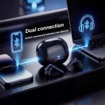 سماعه ايربود زيروتك مزودة بعزل للصوت و مزودة ب 4 مايك ZPCE-B01i-B