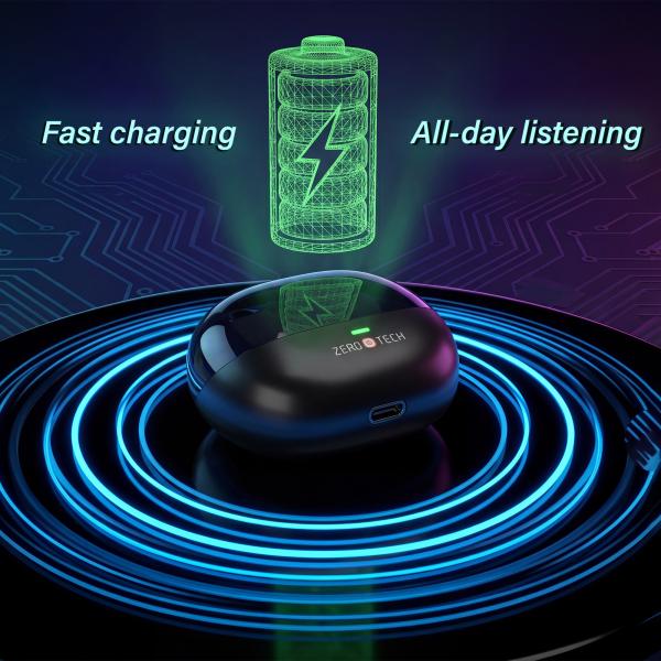 سماعه ايربود زيروتك مزودة بعزل للصوت و مزودة ب 4 مايك ZPCE-B01i-B