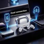 سماعه ايربود زيروتك مزودة بعزل للصوت و مزودة ب 4 مايك ZPCE-B01i-G