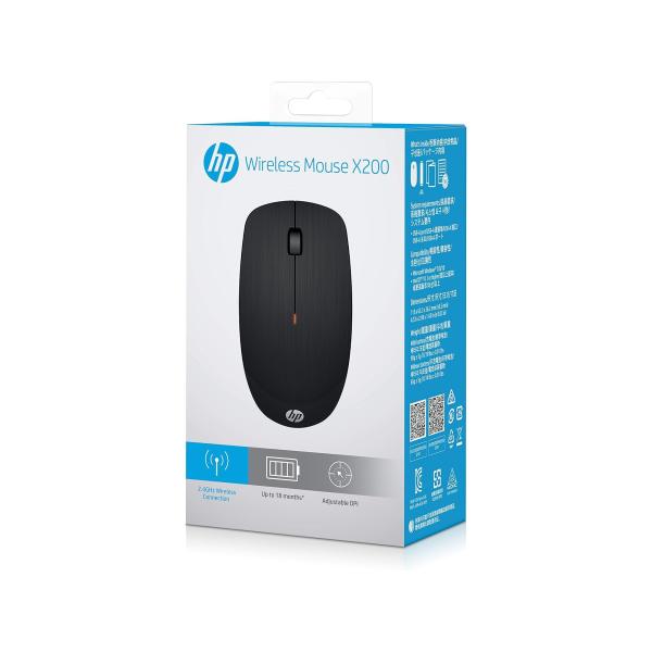 ماوس لاسلكي من اتش بي، لون أسود، موديل X200