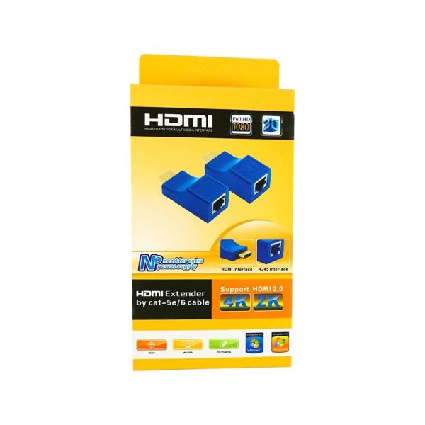 HDMI Extender,HDMI to RJ45 Extender Network Cable  5e/6 1080p up to 30m