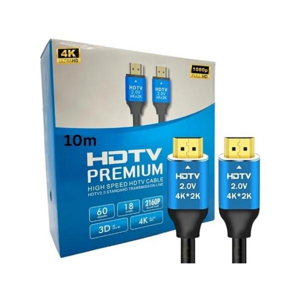 كابل HDMI 4K عالي السرعة وعالي الدقة HDTV بطول 5 متر، لتلفزيون