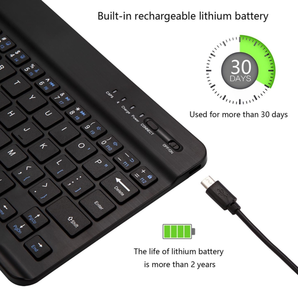 لوحة مفاتيح صغيرة ZR-3030 تعمل على نظام أندرويد و iOS وتدعم وظيفة البلوتوث