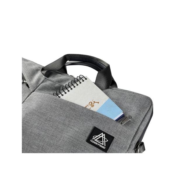 شنطة الكتف و اليد لابتك للابتوب 15.6 انش مع خاصية سيف كود - رمادى