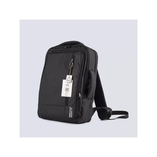 شنطة الظهر HUMMER بخامة مقاومة للماء وتصميم متعدد الاستخدامات - طريقتين للارتداء - رمادى غامق