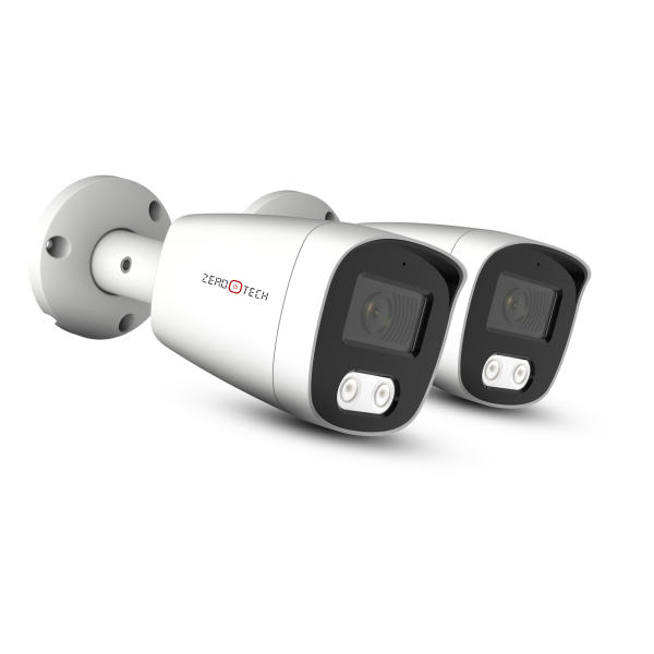 كاميرا خارجيه تصل الى 3ميجا IP بجودة صورة واضحه جدا حتي في الاضاءه المعتمه وجسم معدن وليس بلاستيك معالج ضد العوامل الجويه 25متر - POE (ZTIPBM-L2M)