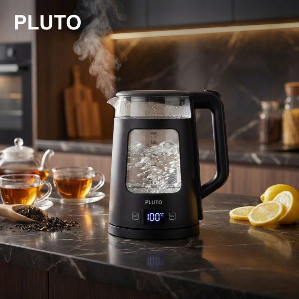 كاتيل زجاج مغطي بطبقة من البولي كبونيت ١.٧ لتر ٢٢٠٠ وات