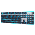 شاشةLED 32  بوصة - ريسيفر داخلى + لوحة مفاتيح سلكية بإضاءة RGB + ماوس زيروتك شفاف وايرلس – بلوتوث - ازرق + كابل شحن مايكرو من زيروتك + سبيكر لمونى هدية