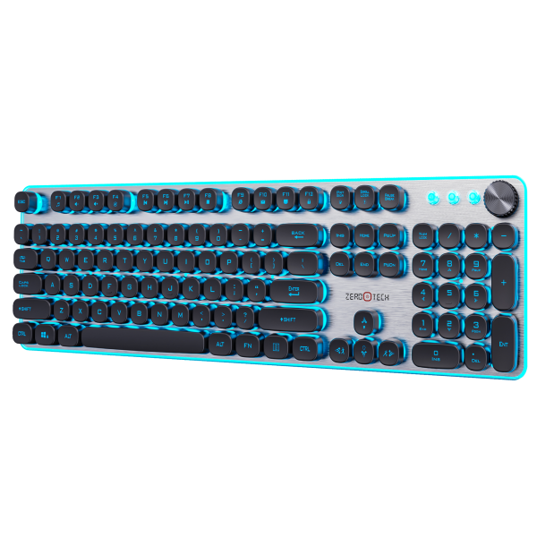 لوحة مفاتيح سلكية بإضاءة RGB موديل (ZPCK-WCGK)