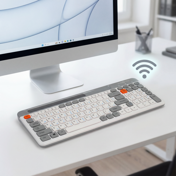 لوحة مفاتيح لاسلكية  2.4G وبلوتوث (BT) ZPCK-WLLWK