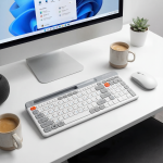 لوحة مفاتيح لاسلكية  2.4G وبلوتوث (BT) ZPCK-WLLWK