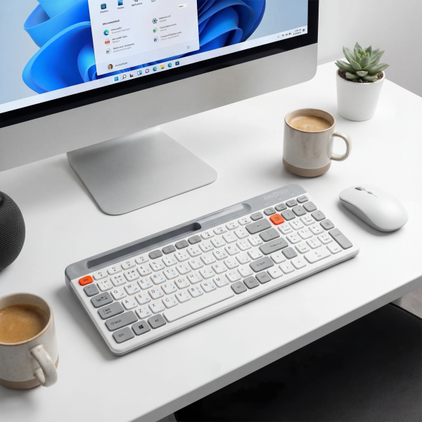 لوحة مفاتيح لاسلكية  2.4G وبلوتوث (BT) ZPCK-WLLWK