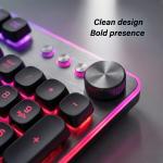 لوحة مفاتيح سلكية بإضاءة RGB موديل (ZPCK-WCGK)