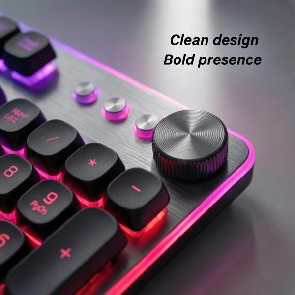 لوحة مفاتيح سلكية بإضاءة RGB موديل (ZPCK-WCGK)