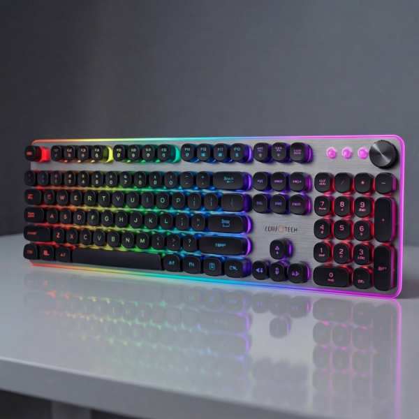 لوحة مفاتيح سلكية بإضاءة RGB موديل (ZPCK-WCGK)