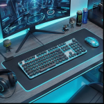 لوحة مفاتيح سلكية بإضاءة RGB موديل (ZPCK-WCGK)