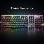 لوحة مفاتيح سلكية بإضاءة RGB موديل (ZPCK-WCGK)