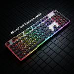 لوحة مفاتيح سلكية بإضاءة RGB موديل (ZPCK-WCGK)