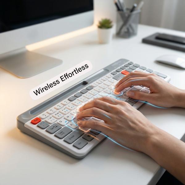 لوحة مفاتيح لاسلكية  2.4G وبلوتوث (BT) ZPCK-WLLWK