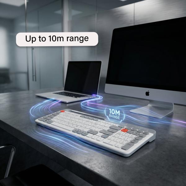 لوحة مفاتيح لاسلكية  2.4G وبلوتوث (BT) ZPCK-WLLWK