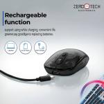 ماوس زيروتك RGB  شفاف وايرلس-بلوتوث-اسود (ZPCM-WLW)
