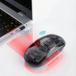 ماوس زيروتك RGB  شفاف وايرلس-بلوتوث-اسود (ZPCM-WLW)