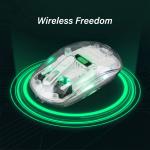 ماوس زيروتك  RGB  شفاف وايرلس-بلوتوث-ابيض (ZPCM-WLW)