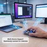 ماوس زيروتك RGB  شفاف وايرلس-بلوتوث-اسود (ZPCM-WLC)