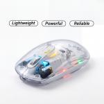 ماوس زيروتك  RGB  شفاف وايرلس-بلوتوث-ابيض (ZPCM-WLW)