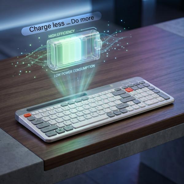 لوحة مفاتيح لاسلكية  2.4G وبلوتوث (BT) ZPCK-WLLWK