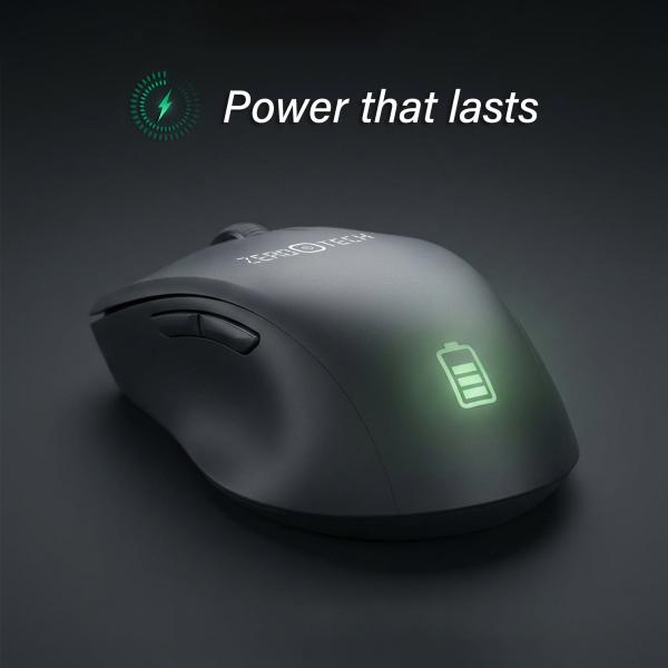 ماوس ZPCM-WWLIBP خفيف الوزن سلكي ولاسلكي (2.4G وبلوتوث)