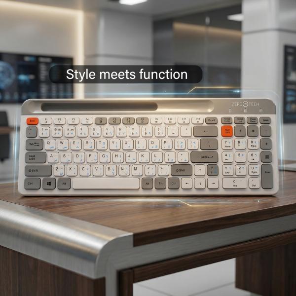 لوحة مفاتيح لاسلكية  2.4G وبلوتوث (BT) ZPCK-WLLWK