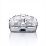 ماوس زيروتك  RGB  شفاف وايرلس-بلوتوث-ابيض (ZPCM-WLW)