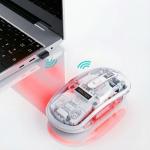 ماوس زيروتك  RGB  شفاف وايرلس-بلوتوث-ابيض (ZPCM-WLW)