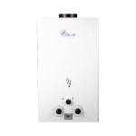 سخان 10 لتر هيت برو أبيض (غاز / أنبوبة) بالأدابتور