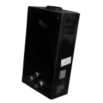 سخان 10 لتر هيت برو ديكورى أسود (يعمل بالغاز الطبيعي أو أنبوبة) مزود بمحّول كهربائي