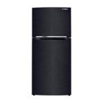Fresh No Frost double-door refrigerator, 329-liter capacity, model FNT-BR370BB, black.