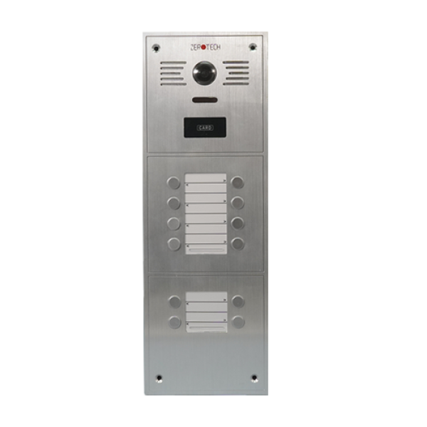 External intercom unit, 12 lines