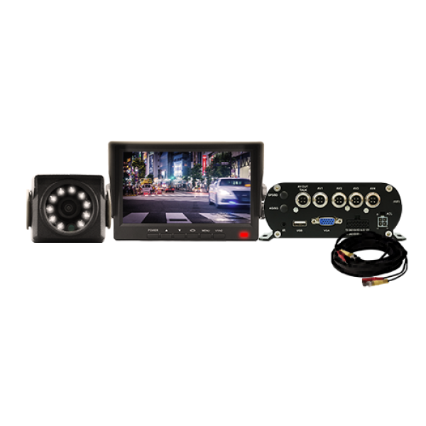 سيستم تأمين للسيارات يتكون من جهاز تسجيل + كاميرا خارجية + شاشة + كابل (ZTEG-MDVR4P+ZTMC-EG2MSQ+ZTMM-EG7IN+cable)