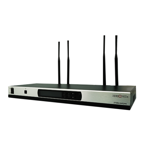 نظام ميكروفونات لاسلكية مزدوج (مع 2 ميكروفون يدوي) (ZTWM-UHF2HH)