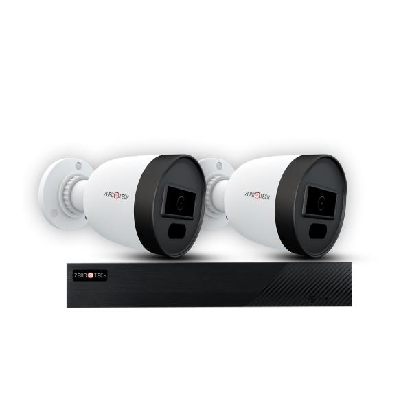 2 كاميرا  خارجية بجودة 2 ميجا بكسل + جهاز تسجيل يسع الى 4 كاميرات (ZTXEG 2002-V2+ ZTDX-EG4CH)