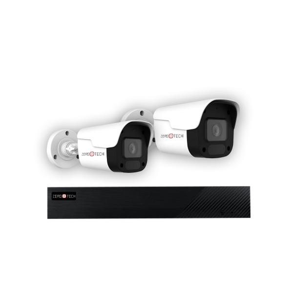 2كاميرا خارجية 4 ميجا Ip + جهاز تسجيل 4 قنوات POE (ZTNX-EG4CH4k-POE-V2 + ZTIPBP-L4M-GW)