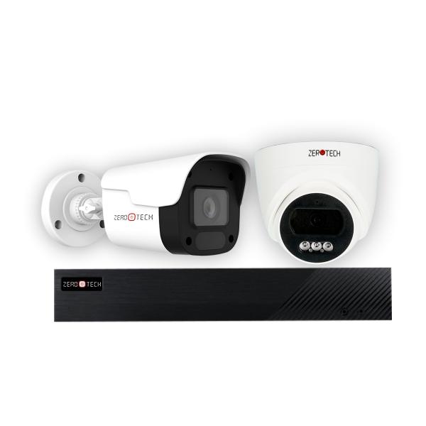 2كاميرا 4 ميجا Ip + جهاز تسجيل 4 قنوات POE (ZTNX-EG4CH4k-POE-V2 + ZTIPDP-L4M-GW or ZTIPBP-L4M-GW)