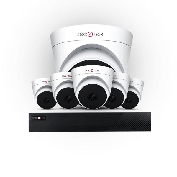 6 كاميرا داخلية بجودة 2 ميجا بكسل + جهاز تسجيل يسع الى 8 كاميرات (ZTADP-L2M + ZTDX-EG8CH)